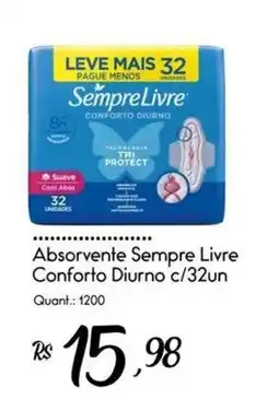 Giassi Supermercados Absorvente sempre livre conforto diurno oferta