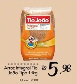 Giassi Supermercados Arroz integral tio joão tipo 1 kg oferta