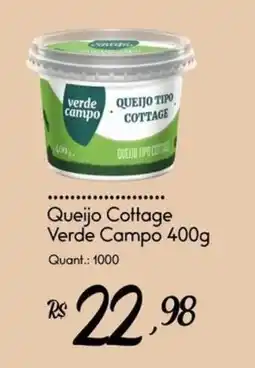 Giassi Supermercados Queijo Cottage Verde Campo oferta