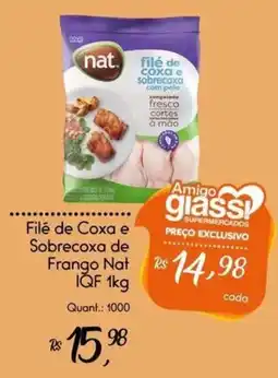 Giassi Supermercados Filé de Coxa e Sobrecoxa de Frango Nat oferta