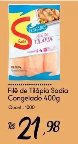Giassi Supermercados Filé de Tilápia Sadia oferta