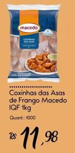 Giassi Supermercados Coxinhas das Asas de Frango Macedo oferta