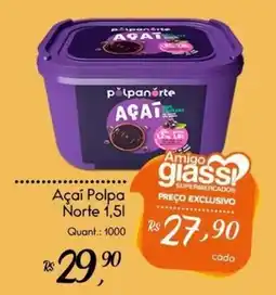 Giassi Supermercados Açaí Polpa Norte oferta