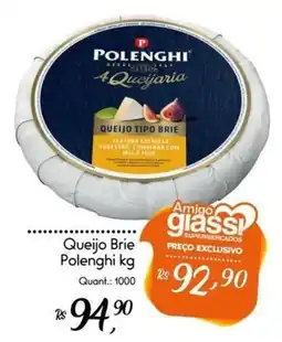 Giassi Supermercados Queijo brie polenghi oferta