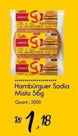 Giassi Supermercados Hambúrguer Sadia Misto oferta