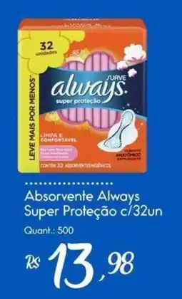 Giassi Supermercados Absorvente always super proteção oferta