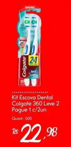 Giassi Supermercados kit escova dental colgate 360 leve 2 oferta
