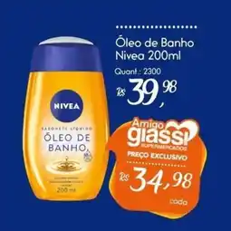 Giassi Supermercados Óleo de banho nivea oferta