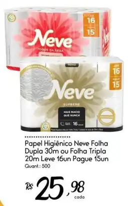 Giassi Supermercados Papel Higiênico Neve Folha oferta