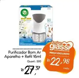 Giassi Supermercados Purificador Bom Ar Aparelho + Refil 16ml oferta