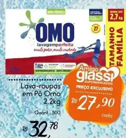Giassi Supermercados Lava-roupas em Pó Omo oferta