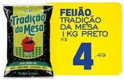 Supermercado Vitorino Feijão tradição da mesa preto oferta