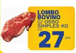 Supermercado Vitorino Lombo bovino c/ osso oferta