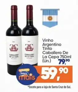 Imec Supermercados Vinho Argentino Tinto Caballero De La Cepa oferta