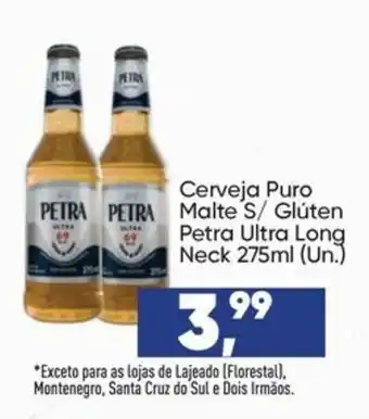Cerveja Puro Malte S/ Glúten Petra Ultra Long Neck