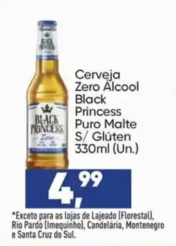 Imec Supermercados Cerveja zero álcool black princess puro malte s/ glúten oferta