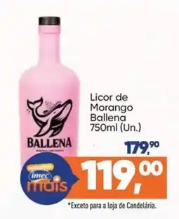 Imec Supermercados Licor de Morango Ballena oferta
