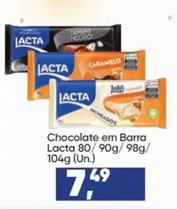 Imec Supermercados Chocolate em Barra Lacta oferta