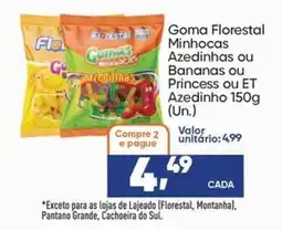 Imec Supermercados Goma Florestal Minhocas Azedinhas ou Bananas ou Princess ou ET Azedinho oferta