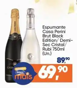 Imec Supermercados Espumante Casa Perini Brut Black Edition/ Demi-Sec Cristal/ Rubi oferta
