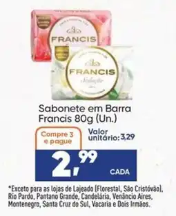 Imec Supermercados Sabonete em barra francis 80g oferta