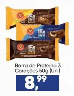 Imec Supermercados Barra de Proteína 3 Corações oferta