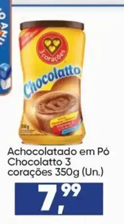Imec Supermercados Achocolatado em Pó Chocolatto 3 corações oferta
