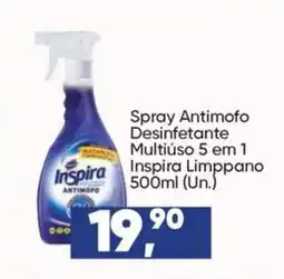 Imec Supermercados Spray Antimofo Desinfetante Multiuso 5 em 1 Inspira Limppano oferta