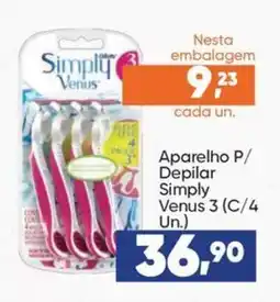Imec Supermercados Aparelho p/ depilar simply venus 3 oferta