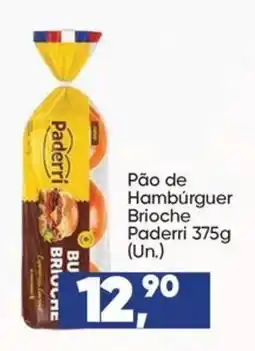 Imec Supermercados Pão de Hambúrguer Brioche Paderri oferta