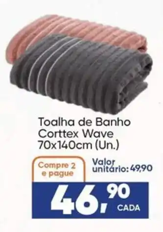 Imec Supermercados Toalha de Banho Corttex Wave oferta