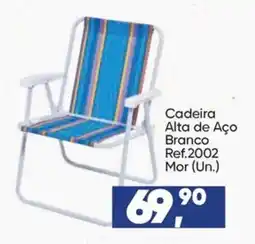 Imec Supermercados Cadeira Alta de Aço Branco oferta