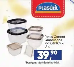 Imec Supermercados Potes Conect Quadrados Plasutil oferta