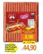 Atacadão Perdigão - salsicha hot dog congelada oferta