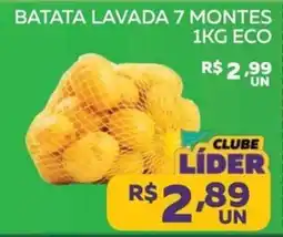 Lider Atacadista batata lavada 7 meses oferta