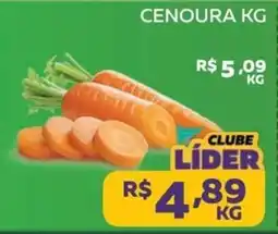 Lider Atacadista cenoura kg oferta