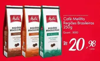 Café melitta regiões brasileiras