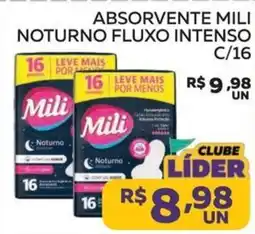 Lider Atacadista Absorvente mili noturno fluxo intenso oferta