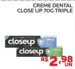 Lider Atacadista Creme dental close up 70g triple oferta
