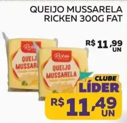 Lider Atacadista Queijo mussarela ricken oferta