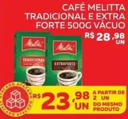 Lider Atacadista Café melitta tradicional e extra forte oferta