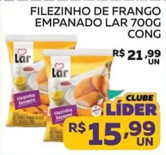 Lider Atacadista Filezinho de frango empanado lar 700g oferta