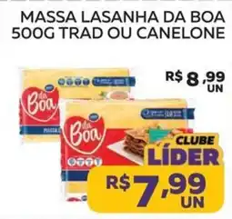 Lider Atacadista Massa lasanha da boa trad ou canelone oferta