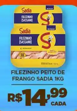 DB Supermercados Filezinho peito de frango sadia oferta