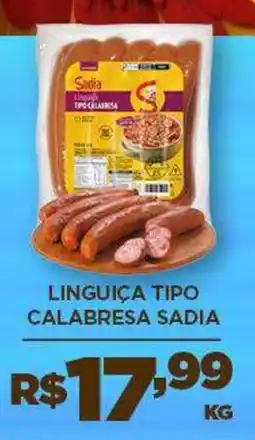 DB Supermercados Linguiça tipo calabresa sadia oferta