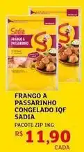 Assaí Atacadista Sadia - frango a passarinho congelado iqf oferta