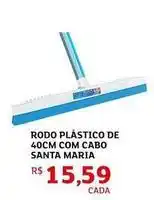 Assaí Atacadista Santa maria - rodo plástico de 40cm com cabo oferta