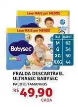 Assaí Atacadista Babysec - fralda descartável ultrasec oferta