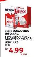 Assaí Atacadista Longa vida - leite longa vida, semidesnatado ou desnatado tirol ou hercules oferta