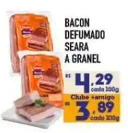 Supermercados Avenida Bacon defumado seara a granel oferta